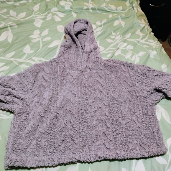 Plush Lavender Women's Cropped Teddy Jacket - Picture 1 of 8
